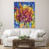 Quadro Decorativo Abstrato Cidade Vertical - 180x100 cm - 3