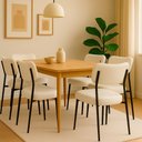 Ver imagem 2 de Cadeira Lilly Courino Offwhite - Sallar Home