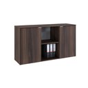 Ver imagem 1 de Armário Baixo com 02 Portas e Nicho 75x135x42cm Wlab135 Nogal Branco