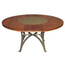 Ver imagem 3 de Conjunto com Mesa 1,60m Madeira Giratória e 6 Cadeiras Poltronas Malbec Marrom
