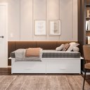 Ver imagem 6 de Cama Box Solteiro 02 Gavetas Dengo:branco