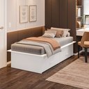 Ver imagem 5 de Cama Box Solteiro 02 Gavetas Dengo:branco