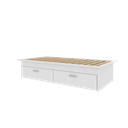 Ver mais imagens de Cama Box Solteiro 02 Gavetas Dengo:branco