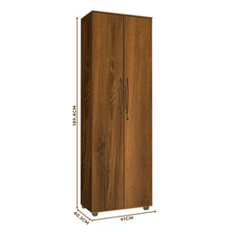 Armário Despensa 2 Portas Freijó Búzios Shop JM - 4