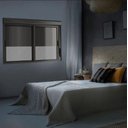 Ver imagem 2 de Janela de Correr 2 Folhas Persiana Integrada Preta C/controle - 120x120