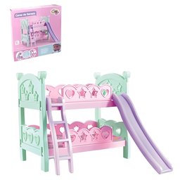 Cama com Escorregador de Brinquedo com Dois Andares - Cores Sortidas - Well Kids UNICA Cama com Escor - 2