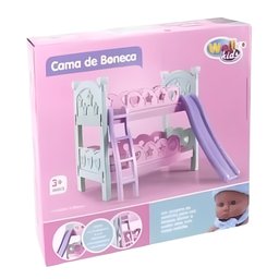 Cama com Escorregador de Brinquedo com Dois Andares - Cores Sortidas - Well Kids UNICA Cama com Escor - 4