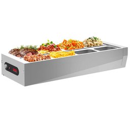 Buffet Térmico de Mesa Aquecido Inox 8 Cubas 1/2 com Tampa 127v - 2