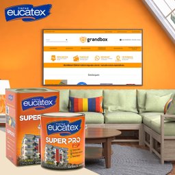 Tinta Parede Acrílico Fosco Super Pro Eucatex 18l - 4