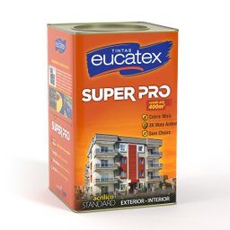 Tinta Parede Acrílico Fosco Super Pro Eucatex 18l - 1