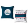 Capas de Almofadas Kit 2 Peças Decorativa Estampada 40x40 Sala Sofá Cama Com Zíper Invisível Navio - 1