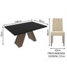 Conj. Mesa Tampo De Madeira 4 Cadeiras Rustic/Preto/Imperial - 6