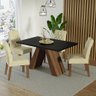 Conj. Mesa Tampo De Madeira 4 Cadeiras Rustic/Preto/Imperial - 1
