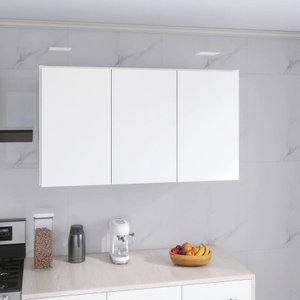 Armário de Cozinha Aereo Branco 3 Portas 90cm Ajl Store Armario Aereo