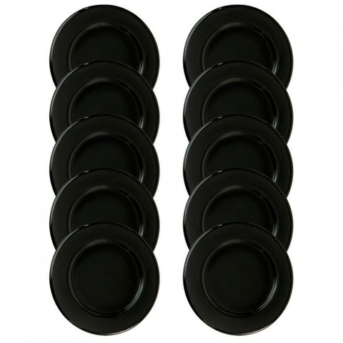 Espalhador Grande Sabaf Esmaltado para Cooktop - 10peças Preto