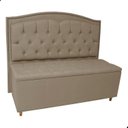 Ver imagem 1 de Kit Cabeceira e Calçadeira com Baú 195 Cm King Casal Diana Suede