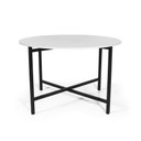 Ver imagem 1 de Mesa de Jantar 4 Lugares Redonda Dobrável Prática Branca - Straub Web