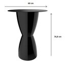 Ver imagem 3 de Mesa de Jantar Bery Im In Área Externa e Interna Redonda Polipropileno 60cm Preto I'm In Home