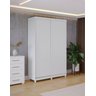 Guarda-Roupa Casal Viena 2 Portas Deslizantes Branco - Fazzio - 2