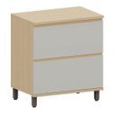 Ver imagem 1 de Balcão para Cozinha 80 cm 1 Porta 1 Gaveta Aurora Cinza Cristal