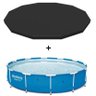 Piscina Estrutural 6.473l + Filtro + Capa + Kit Reparo - Bestway - 1