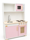 Ver imagem 2 de Fogão Cozinha Infantil Montessori Rosa com Palha Indiana Brinquedo Educativo