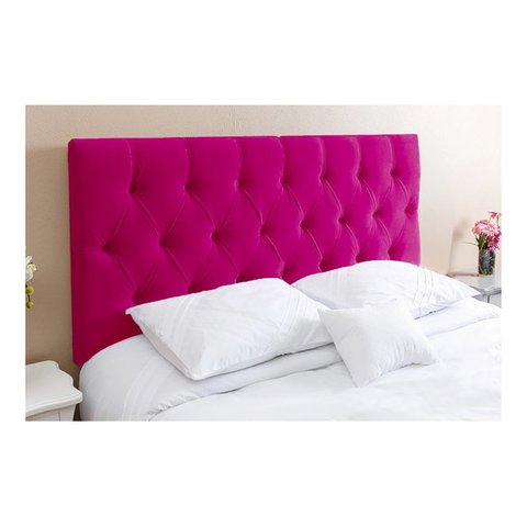CABECEIRA 160 GABRIELA COR SUEDE ROSA ESCURO TOPÁZIO DECOR