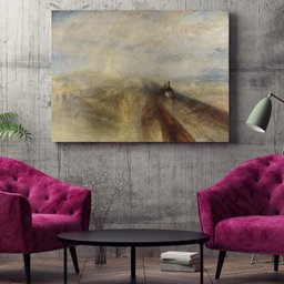 Quadro Decorativo Conceito Chuva, Vapor e Velocidade - 120x80 cm - 2