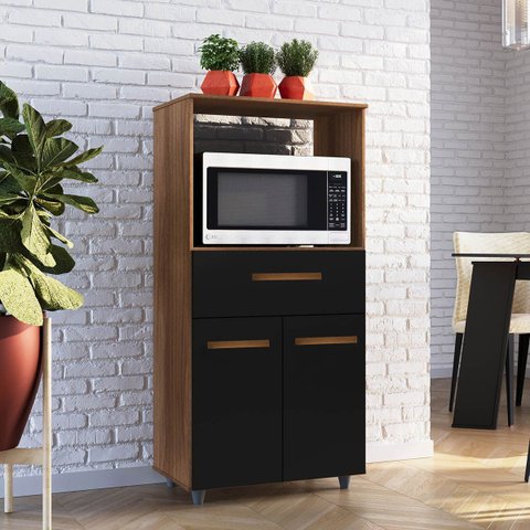 Armário Multiuso Luni 2 Portas 1 Gaveta Cozinha Mb1