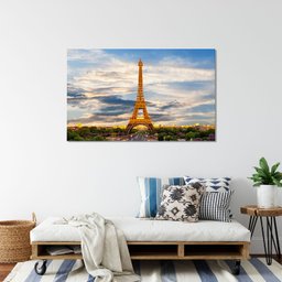 Quadro Decorativi Urbanismo e Monumentos Cidade Paris Torre Eiffel - 150x100 cm - 5