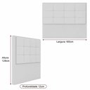 Ver imagem 3 de Cabeceira para Cama Box Queen 160cm Sena Courino Caramelo - Sallar Home