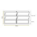 Ver imagem 5 de Vitro Basculante 2 Seções 60x200 Alumínio Brilhante Vidro Liso