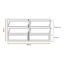 Ver imagem 4 de Vitro Basculante 2 Seções Brilhante 60x200 Linha Esmeralda Vidro Liso