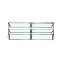 Ver imagem 2 de Vitro Basculante 2 Seções 60x200 Alumínio Brilhante Vidro Liso