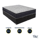 Ver imagem 3 de Cama Box Baú Bipartido Casal Preto e Colchão Airtech 150 D45 Ortobom