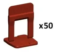 Ver imagem 2 de Espacador Nivel Piso Porcelanato 1,5mm 50PC Vermelho Cortag