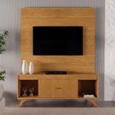 Ver imagem 1 de Conjunto Painel + Rack Sevilha Painel Naturalle Rack Naturalle Mavaular