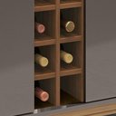 Ver imagem 6 de Buffet 190cm 4 Portas com Adega Lizz Casa D Cinza Perola/cedro