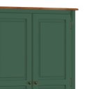 Ver imagem 3 de Guarda Roupa Madeira 2 Portas 60818 Hannover Linz Móveis - Verde Musgo/imbuia