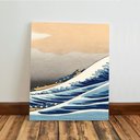 Ver imagem 7 de Kit 3 Quadro Decorativo Grande Onda de Kanagawa Japão Mar Elegante Moderno 28x20cm