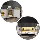 Ver imagem 2 de Rack Juquehy Tv 75 Polegadas com 4 Portas e Pés em Aço Off White/cinamomo