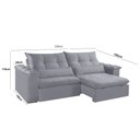 Ver imagem 2 de Sofá Exclusive Retrátil e Reclinável 230cm Braço 25cm Meu Sofá Online