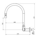 Ver imagem 2 de TORNEIRA COZINHA DE MESA PERFLEX MOZART 1168 C56 DN15-20