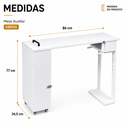 Ver imagem 4 de Mesa Nail Designer Portátil Retrátil Atendimento Domiciliar - Branco