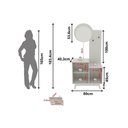 Ver imagem 2 de Cômoda Casal AP2311 2 Portas 1 Gaveta Branco Tecnomobili