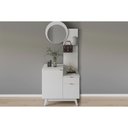 Ver imagem 1 de Cômoda Casal AP2311 2 Portas 1 Gaveta Branco Tecnomobili