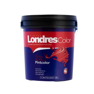 Londres Color Tinta Acrilica Pintcolor Branco 18l Pintcolor Acrílico Azul França