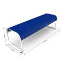 Ver imagem 3 de Banco com Assento em Aço - Nk 1906 Nilko Armários Azul