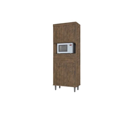 Armário de Cozinha Du 4 Portas + Gaveta Ampla Cor Canela