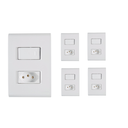 Ver imagem 1 de Kit 5 Cj Simples + Tomada 10a Liz Branco Tramontina